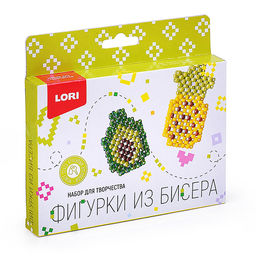 Фигурка из бисера  "Ананас, авокадо"