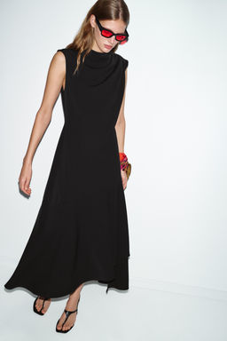 ASYMMETRIC MIDI DRESS - Zara фото 2