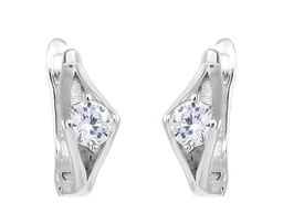 Серьги из серебра куб.циркон., МЦВ1066