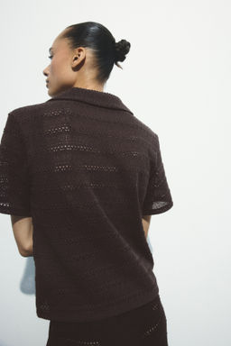 Polo efecto crochet - H&m фото 5