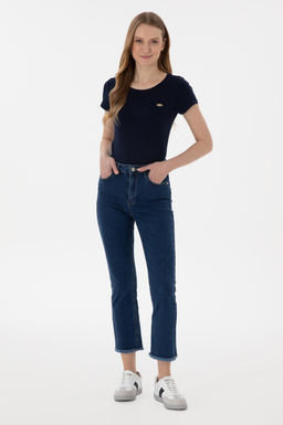 Kad_n Lacivert Basic Ti__rt Sepette S_rpriz _ndirim - U.s. polo assn фото 4