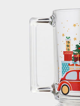 Кружка Luminarc Рождество, 320 мл, стекло, прозрачная, рисунок МИКС