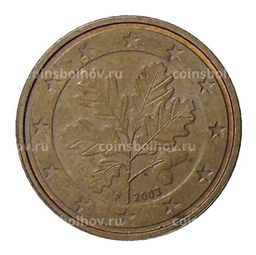 Монета 2 евроцента 2002 года F Германия