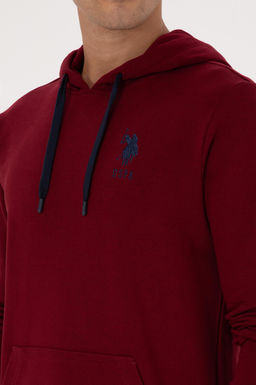 Erkek Bordo Basic Sweatshirt Sepette S_rpriz _ndirim - U.s. polo assn фото 14