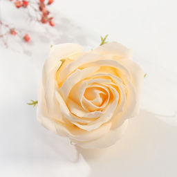 Цена за 25 шт. Мыльные лепестки для ванны Бутон королевской розы. Молочный, подарочный, 7?7?6 см