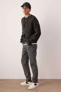 Gri Essential Fit Jeans Kot Pantolon TMNAW23JE00104