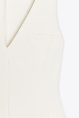 V-NECK INTERLOCK TOP - Zara фото 8