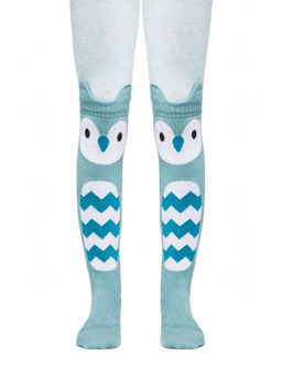 Цена за 2 шт. Колготки детские Conte-kids TIP-TOP (мордашки) бл.бирюзовый