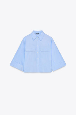 SHORT OXFORD SHIRT - Zara фото 14