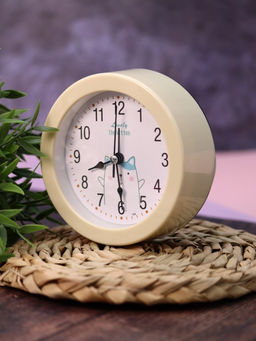 Часы-будильник Morning dog, white (12,5х12,5 см)