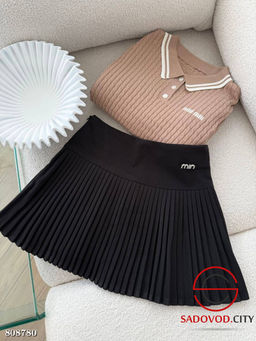 Юбка плиссе шерстяная мини (с шортиками) - Bruno фото 4