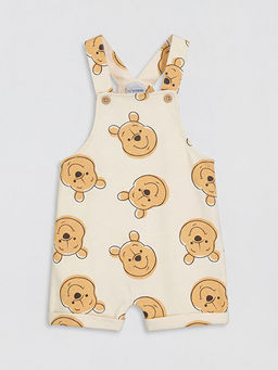 Winnie the Pooh Bask?l? Erkek Bebek Salopet ve Ti??rt