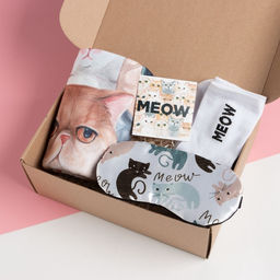 Набор подарочный женский «Этель» Cozy set, плед 75×100 см, носки 36-39 (23-25 см), маска для сна