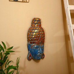 Сувенир «Голова Будды», 50 см, дерево албезия