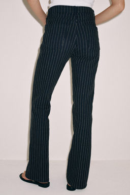 JEANS ZW COLLECTION FLARE TIRO ALTO RAYAS / Azul - Zara фото 3