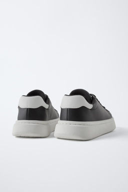 MINIMALIST LACE-UP SNEAKERS - Zara фото 4
