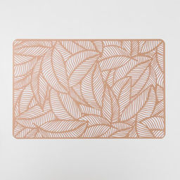 Цена за 12 шт. Салфетка сервировочная на стол Листья, 4328 см, цвет металлик коричневый - Simaland фото 4