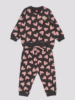 CRB wear / CWBG 90282-48-430 Комплект для девочки (джемпер, брюки),темно-серый