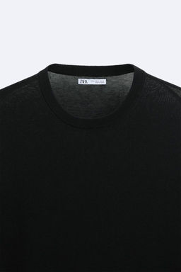 KNIT COTTON - SILK T-SHIRT - Zara фото 17