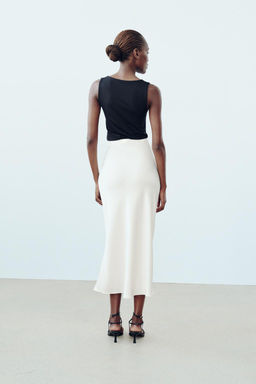 POLYAMIDE TOP WITH WIDE STRAPS - Zara фото 17