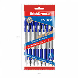 Цена за 50 шт. Ручка шариковая автоматическая ErichKrause R-301 Matic&Grip Classic 1.0, цвет чернил синий (в коробке по 50 шт.)  фото 10
