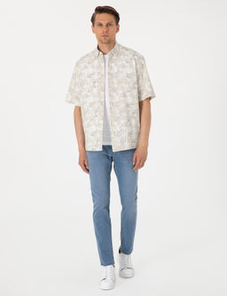 A__k Mavi Slim Fit Jean Pantolon