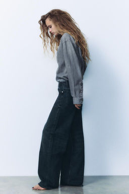 TRF RELAXED LOW-RISE JEANS - Zara фото 3