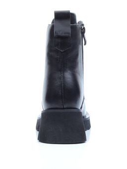 01-CG34-1 BLACK Ботинки демисезонные женские (натуральная кожа, байка)