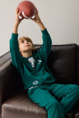 Pamuklu Fermuarl_ Sweatshirt H_rka Erkek _ocuk - Defacto фото 4
