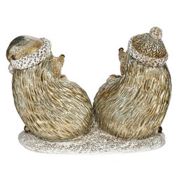 Фигурка декоративная "Ёжики", L12,5 W5 H9 см