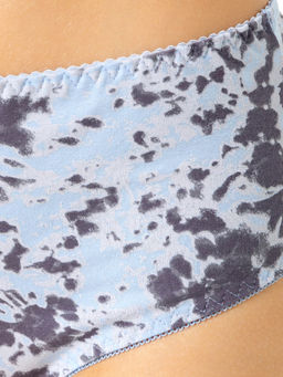 Цена за 2 штуки! Трусы женские макси голубые с рисунком тай-дай тай-дай на голубом 412075 - Mark formelle фото 3