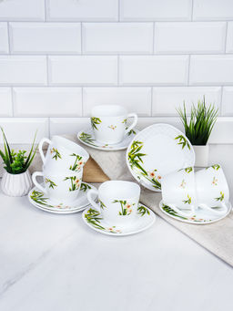 Чайный набор 12 предметов 250 мл квадратная / GRAY-FXB220/12 (6773) /уп 8/ Бамбук с орхидеей - Галеонтрейд фото 2