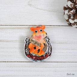 Магнит Тигр с подковой и деньгами / 21372 /уп 24/960/ - Галеонтрейд фото 4