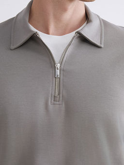 Polo Yaka Erkek Sweatshirt