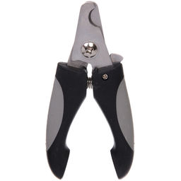 Цена за 2 шт. Когтерез для животных "ПРЕМИУМ - МОЙ БРО", прорезиненная ручка, цвет серый/черный, 6.7*15см