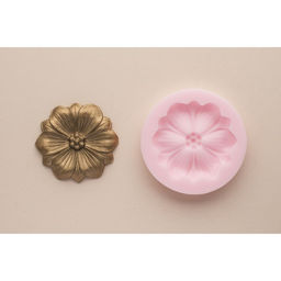 Молд силиконовый №1477 "Цветы" 50мм