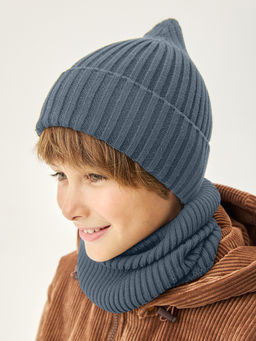 Комплект шапка и снуд 12м21526 джинс