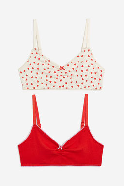 Pack de 2 bralettes sin relleno