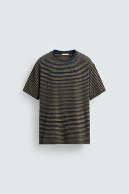 STRIPED JACQUARD T-SHIRT - Zara фото 13