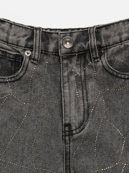 ACOOLA / Брюки джинсовые детские для девочек Olan1 серый  фото 3