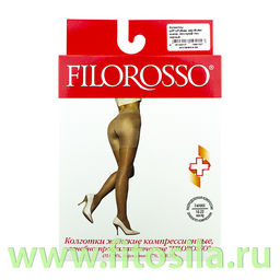 Колготки Lift UP Бразильский эффект Filorosso, 1 класс, 70 den, размер 4, черные, компрессионные лечебно-профилактические 9641