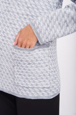 ЗЛАТА Жакет 1-985/светло-серый