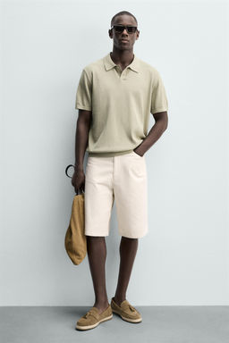 MOCAS?N PIEL CASUAL BORLAS / Beige - Zara фото 2