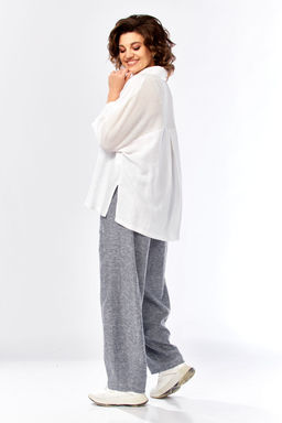 Костюм Diamant 2157 джинс, белый  фото 6