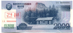 2000 вон 2008 года Северная Корея  Образец