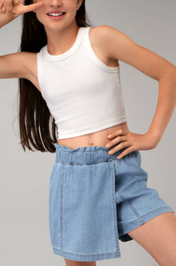 Джинсовая юбка-шорты для девочки Happyfox - Happy fox фото 5