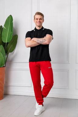 Спортивные брюки Футер 2-х ниточный, 75% хлопок, 20%  полиэстер, 5%  лайкра