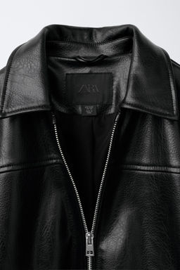 FAUX LEATHER BOMBER JACKET - Zara фото 7