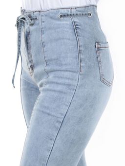 0062 GRAY/BLUE Джинсы женские зауженные YTD JEANS
