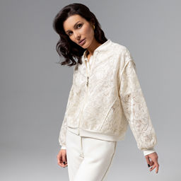 Бомбер с вышивкой, Секрет смелости (айвори) - Charutti фото 2